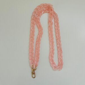 ARTIKL Pink Plastic Link Gold Smart Phone Strap Lanyard Chain